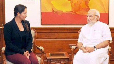 Sania player her last professional match in Dubai last month (PTI)
