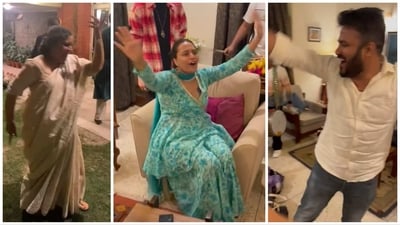 Swara Bhasker, her mom and fiance Fahad Ahmad danced ahead of wedding celebrations. Swara Bhasker, her mom and fiance Fahad Ahmad danced ahead of wedding celebrations.