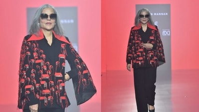 Zeenat Aman at Lakme Fashion Week in Mumbai. (Varinder Chawla) (Varinder Chawla) Zeenat Aman at Lakme Fashion Week in Mumbai. (Varinder Chawla) (Varinder Chawla)
