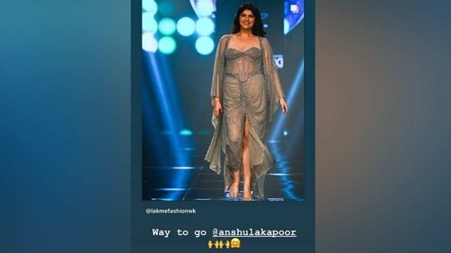 Screenshot of the picture Malaika Arora shared on her Instagram story. Screenshot of the picture Malaika Arora shared on her Instagram story.