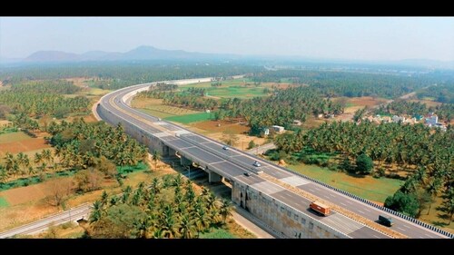 The 118-km expressway was built at the cost of ₹8,408 crore. The 118-km expressway was built at the cost of ₹8,408 crore.