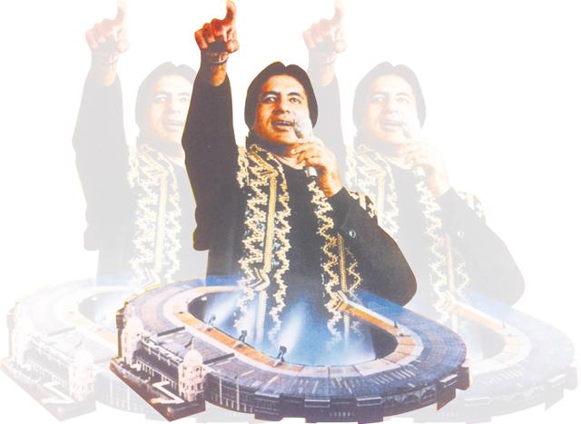 Amitabh Bachchan’s Jumma Chumma show at London’s Wembley Stadium in 1990 was such a hit, it was filmed and released on VHS. (IMDB) Amitabh Bachchan’s Jumma Chumma show at London’s Wembley Stadium in 1990 was such a hit, it was filmed and released on VHS. (IMDB)