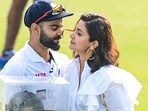 Anushka Sharma reacted to Virat Kohli's test century on Sunday. (PTI Photo/Vijay Verma) Anushka Sharma reacted to Virat Kohli's test century on Sunday. (PTI Photo/Vijay Verma)