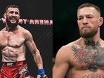 Merab Dvalishvili (left); Conor McGregor