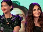 Sonam Kapoor and Kareena Kapoor during the promotional event for Veere Di Wedding. Sonam Kapoor and Kareena Kapoor during the promotional event for Veere Di Wedding.