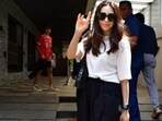 Karisma Kapoor and Sunjay Kapur in Mumbai for son Kiaan's birthday bash. Karisma Kapoor and Sunjay Kapur in Mumbai for son Kiaan's birthday bash.