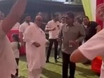 Delhi Police arrive at farmhouse where late Satish Kaushik attended a Holi party before his death. (ANI photo)
