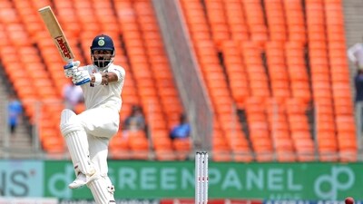 Meanwhile, Virat Kohli, who had bagged his fifty on Day 3, reached his 28th Test ton in the post-Lunch session. (ANI)