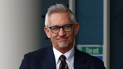 Gary Lineker, former England footballer turned sports TV presenter for the BBC, arrives at the King Power Stadium in Leicester, central England on March 11 ahead of the English Premier League football match between Leicester City and Chelsea. - (AFP) Gary Lineker, former England footballer turned sports TV presenter for the BBC, arrives at the King Power Stadium in Leicester, central England on March 11 ahead of the English Premier League football match between Leicester City and Chelsea. - (AFP)