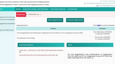 MAH LLB 5Yrs application date extended to March 14 MAH LLB 5Yrs application date extended to March 14