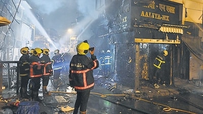 According to the police, the grandmother of the deceased was also injured by the fire while saving the family. (Representative image/ Anshuman Poyrekar/HT PHOTO)