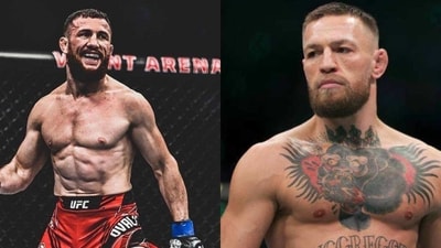 Merab Dvalishvili (left); Conor McGregor (Getty Images/Twitter) Merab Dvalishvili (left); Conor McGregor (Getty Images/Twitter)