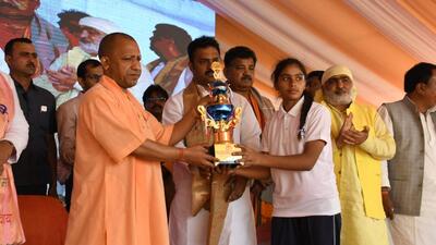Uttar Prades chief minister Yogi Adityanath at an event in Gorakhpur on Sunday. (HT Photo) Uttar Prades chief minister Yogi Adityanath at an event in Gorakhpur on Sunday. (HT Photo)