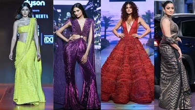Shanaya Kapoor, Athiya Shetty, Taapsee Pannu and Rashmika Mandanna at Lakme Fashion Week in Mumbai on Friday. (All pics Lakme Fashion Week and Agencies) Shanaya Kapoor, Athiya Shetty, Taapsee Pannu and Rashmika Mandanna at Lakme Fashion Week in Mumbai on Friday. (All pics Lakme Fashion Week and Agencies)