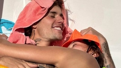 Justin Bieber posted pictures with wife Hailey Bieber. Justin Bieber posted pictures with wife Hailey Bieber.