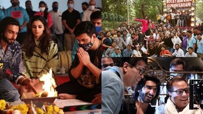 Karan Johar wrapped up Rocky Aur Rani Ki Prem Kahani shoot. Karan Johar wrapped up Rocky Aur Rani Ki Prem Kahani shoot.