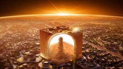 Saudi Arabia's new Kaaba-style commercial cube in Riyadh (New Murabba Development Company (NMDC))