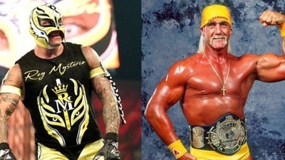 Rey Mysterio(left); Hulk Hogan (file photo/Twitter) Rey Mysterio(left); Hulk Hogan (file photo/Twitter)