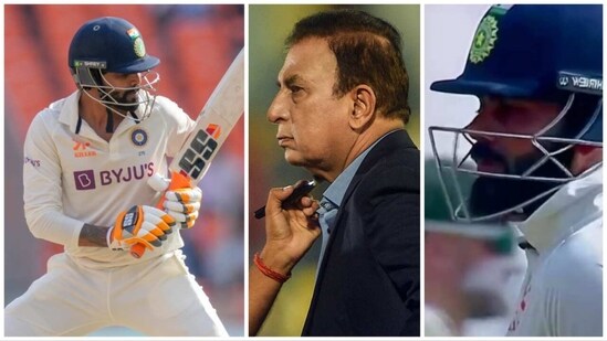 Virat Kohli and Sunil Gavaskar were not pleased with Jadeja's shot selection as the star batter gifted his wicket in the 4th Test against Australia (AP-PTI-Screengrab-Hotstar)
