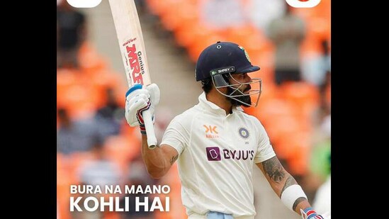 Delhi Police wishes Virat Kohli on Test Century. (Twitter/@DelhiPolice)