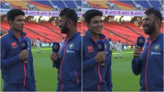 Shubman Gill (L) with Cheteshwar Pujara (BCCI)