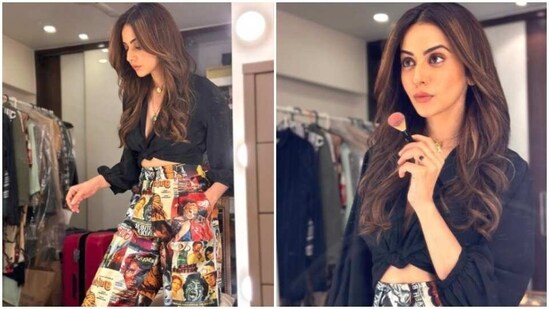Rakul Preet Singh's makeup room photoshoot features a filmy twist (Instagram/@rakulpreet)