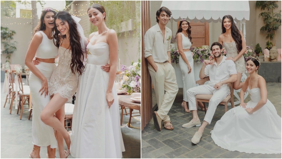 Ananya Panday at her cousin Alanna Panday's bridal shower. (Instagram) Ananya Panday at her cousin Alanna Panday's bridal shower. (Instagram)