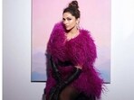 Deepika Padukone chose pink and black for the Oscar after-party. 