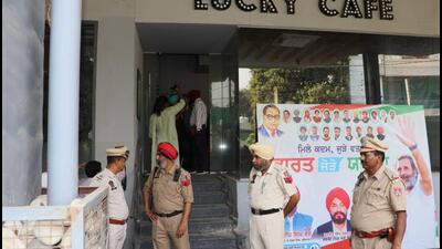 A Punjab Vigilance Bureau team conducting a raid at the property of former Congress MLA Kuldeep Singh Vaid, who is also a former bureaucrat, at Sarabha Nagar in Ludhiana on Monday. (Gurpreet Singh/HT) A Punjab Vigilance Bureau team conducting a raid at the property of former Congress MLA Kuldeep Singh Vaid, who is also a former bureaucrat, at Sarabha Nagar in Ludhiana on Monday. (Gurpreet Singh/HT)