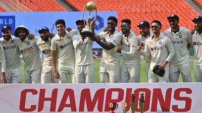 Indian players pose with the Border-Gavaskar trophy after winning the series 2-1 (AFP) Indian players pose with the Border-Gavaskar trophy after winning the series 2-1 (AFP)