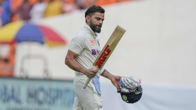 Virat Kohli walks back to pavilion after his dismissal during the fourth day of the fourth Test match between India and Australia in Ahmedabad (AP) Virat Kohli walks back to pavilion after his dismissal during the fourth day of the fourth Test match between India and Australia in Ahmedabad (AP)