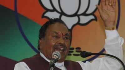 Karnataka Bharatiya Janata Party (BJP) leader K S Eshwarappa. (File Photo)