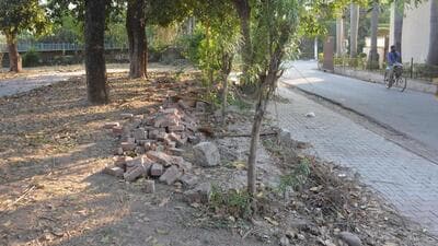 Panchkula residents said the green belts in the city are crying for attention and their pleas to save the belts have fallen on deaf ears. (Sant Arora/HT) Panchkula residents said the green belts in the city are crying for attention and their pleas to save the belts have fallen on deaf ears. (Sant Arora/HT)