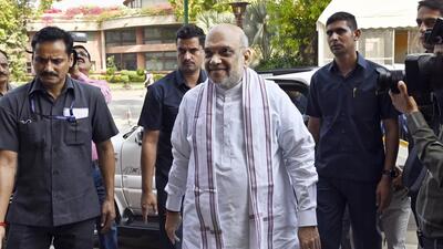 The HLC under Union home minister Amit Shah’s chairmanship has approved the additional central assistance under the National Disaster Response Fund (NDRF) to five states (HT Photo/Sanjeev Verma)