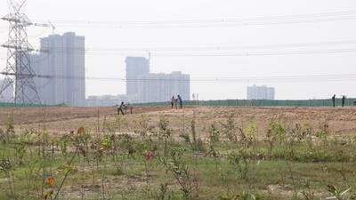 The dump yard in Pratap Vihar has now been developed as a park. (Sakib Ali/HT Photo) The dump yard in Pratap Vihar has now been developed as a park. (Sakib Ali/HT Photo)