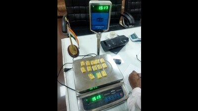 Tthe gold has been seized and the passenger has been arrested: Customs official. (HT Photo)