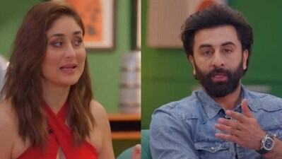 Kareena Kapoor and Ranbir Kapoor from the upcoming episode of What Women Want Season 4. Kareena Kapoor and Ranbir Kapoor from the upcoming episode of What Women Want Season 4.