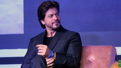 Bollywood actor Shah Rukh Khan extended heartfelt wishes to RRR and The Elephant Whisperers teams after 95th Academy Awards. (AP Photo/Rajanish Kakade) (AP) Bollywood actor Shah Rukh Khan extended heartfelt wishes to RRR and The Elephant Whisperers teams after 95th Academy Awards. (AP Photo/Rajanish Kakade) (AP)
