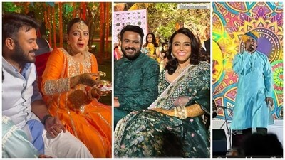 Swara Bhasker and Fahad Ahmad's mehendi and sangeet was held on Sunday. Swara Bhasker and Fahad Ahmad's mehendi and sangeet was held on Sunday.