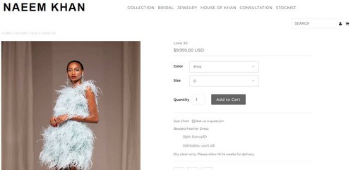 Deepika Padukone's feather dress from Naeem Khan's Resort 2022 collection (naeemkhan.com) Deepika Padukone's feather dress from Naeem Khan's Resort 2022 collection (naeemkhan.com)