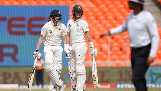 Marnus Labuschagne and Steve Smith remained unbeaten for Australia, with the former bagging a half-century.(REUTERS)