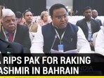 INDIA RIPS PAK FOR RAKING UP KASHMIR IN BAHRAIN INDIA RIPS PAK FOR RAKING UP KASHMIR IN BAHRAIN