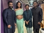 Kaala Bhairava and Rahul Sipligunj have shared pictures with Rihanna.