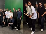Virat Kohli with Norway dance group Quick Style in Mumbai. Virat Kohli with Norway dance group Quick Style in Mumbai.