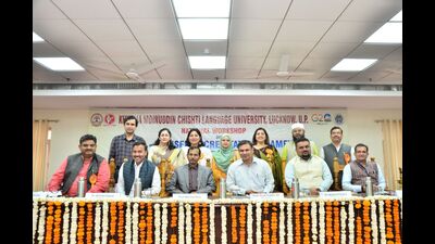 A workshop on ‘NAAC—Revised Accreditation Framework’ was organised at KMC Language University in Lucknow. (Sourced)