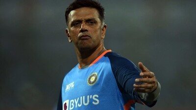 India head coach Rahul Dravid gestures (Getty) India head coach Rahul Dravid gestures (Getty)