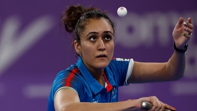 Commonwealth Games: Manika Batra in action for India. (REUTERS)