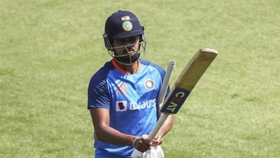 India's Shreyas Iyer attends a practice session before their third test cricket match against Australia in Indore, India, Tuesday, Feb. 28, 2023 (AP Photo/Surjeet Yadav) (AP) India's Shreyas Iyer attends a practice session before their third test cricket match against Australia in Indore, India, Tuesday, Feb. 28, 2023 (AP Photo/Surjeet Yadav) (AP)