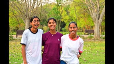 Neha Bharti, Vandana Kashyap and Roshni Bharti. (HT PHOTO) Neha Bharti, Vandana Kashyap and Roshni Bharti. (HT PHOTO)