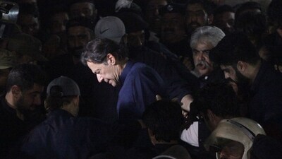 Pakistan's former Prime Minister, Imran Khan, along with his supporters. (Reuters) Pakistan's former Prime Minister, Imran Khan, along with his supporters. (Reuters)